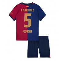 Maglie da calcio Barcelona Inigo Martinez #5 Prima Maglia Bambino 2024-25 Manica Corta (+ Pantaloni corti)